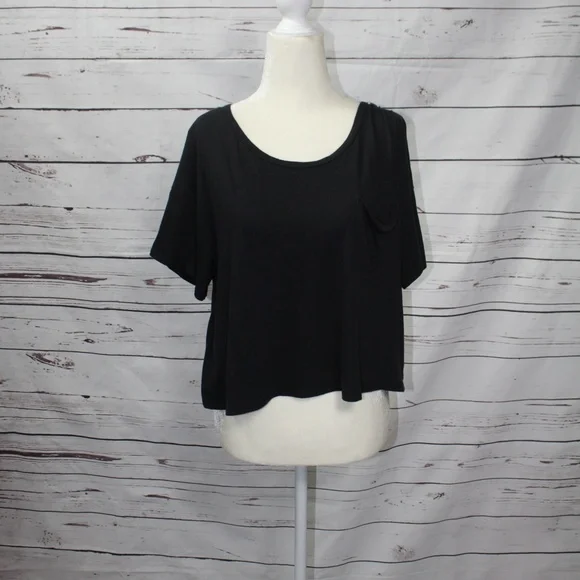 Hollister Black Crop Top Size L - Picture 4 of 6